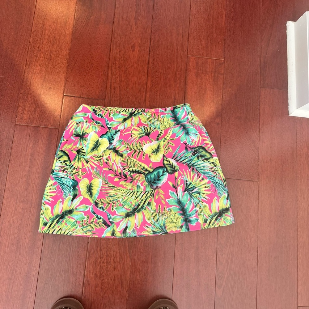 Tommy Bahama Pink and Green Golf Skirt - Picture 2 of 4